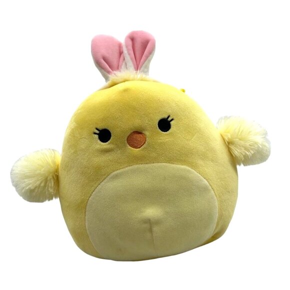 Aimee Yellow Chick Bunny Ears Squishmallow 8" Plush Easter Toy Stuffed Animal - Picture 1 of 6